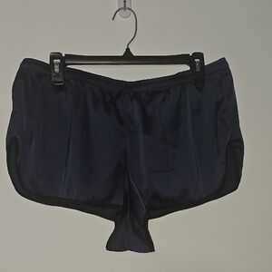 Women's Navy Satin Pajama Set